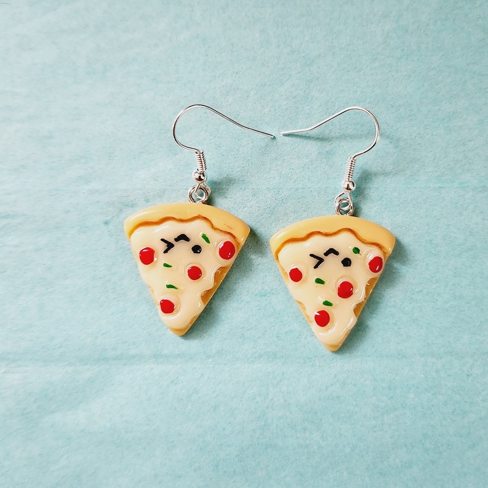 🔮3/$15 Pizza Slice Resin Earrings